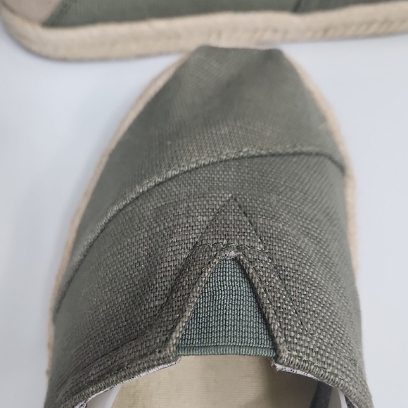 TOMS Olive Green Canvas Alpargata Espadrilles - Picture 10 of 11